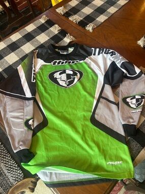 thor Green and Black Motocross Jersey